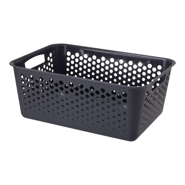 Koszyk RING 36,5x25,5cm antracyt